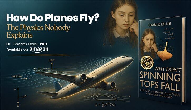 Airplane wing showing lift, airflow, and the physics of how planes fly